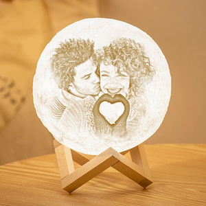 Personalisierte Foto Gravur 3D Mond Lampe  Romantische Geschenkideen -  Foto Portemonnaie